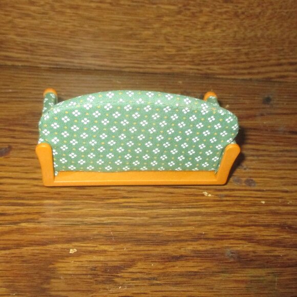 Calico Critters Sylvanian Families Luxury Green Couch Living Room Furniture - Picture 3 of 6